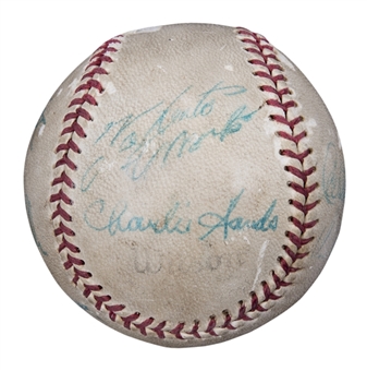 Circa 1971-1972 Pittsburgh Pirates Spring Training Team Signed Baseball With 11 Signatures Including Roberto Clemente (PSA/DNA & JSA)